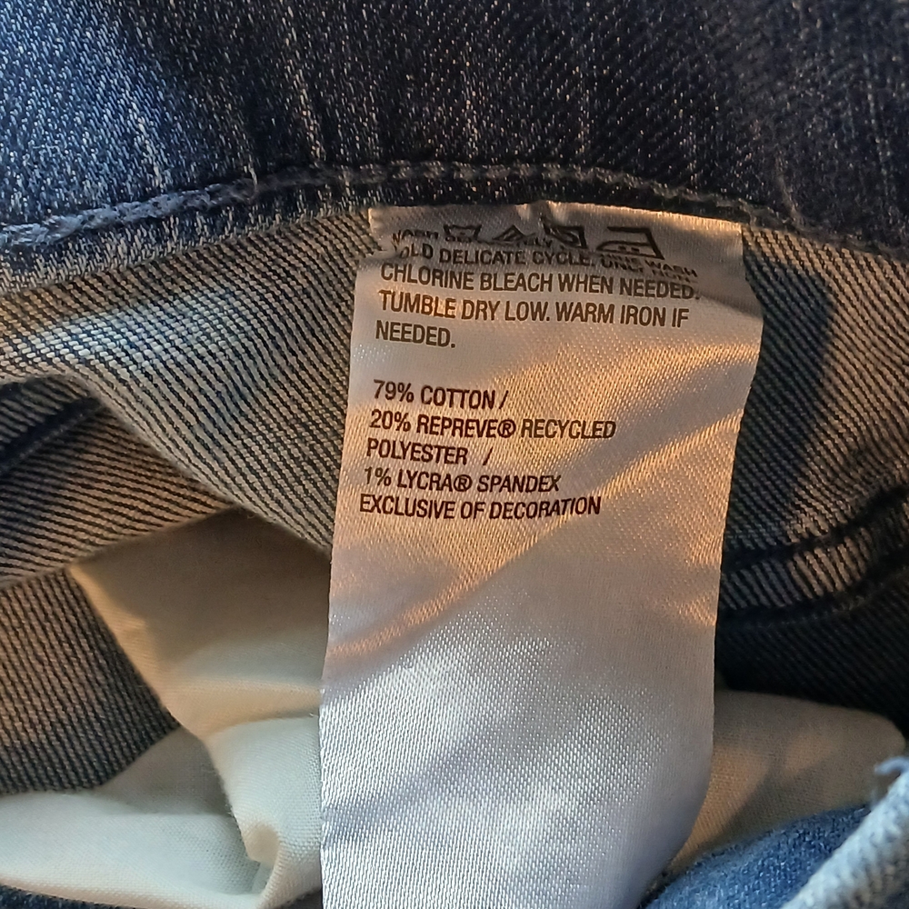 LOGO By Lori Goldstein Patchwork Boyfriend Jeans Size 20WT NWT - Picture 4 of 5